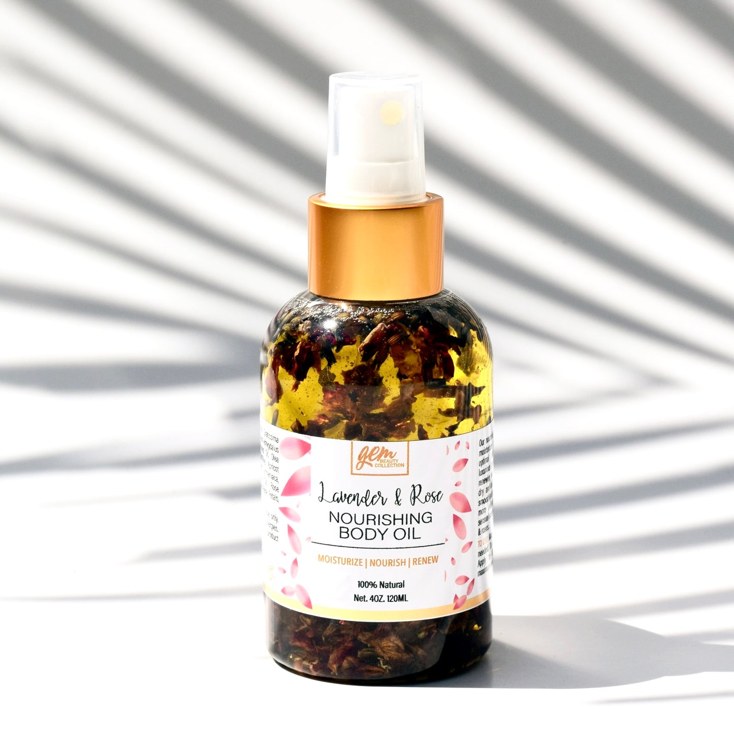 Lavender & Rose Nourishing Body Oil - Gem Beauty Collection