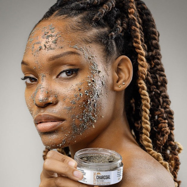 Detoxifying Charcoal Face Scrub - Gem Beauty Collection