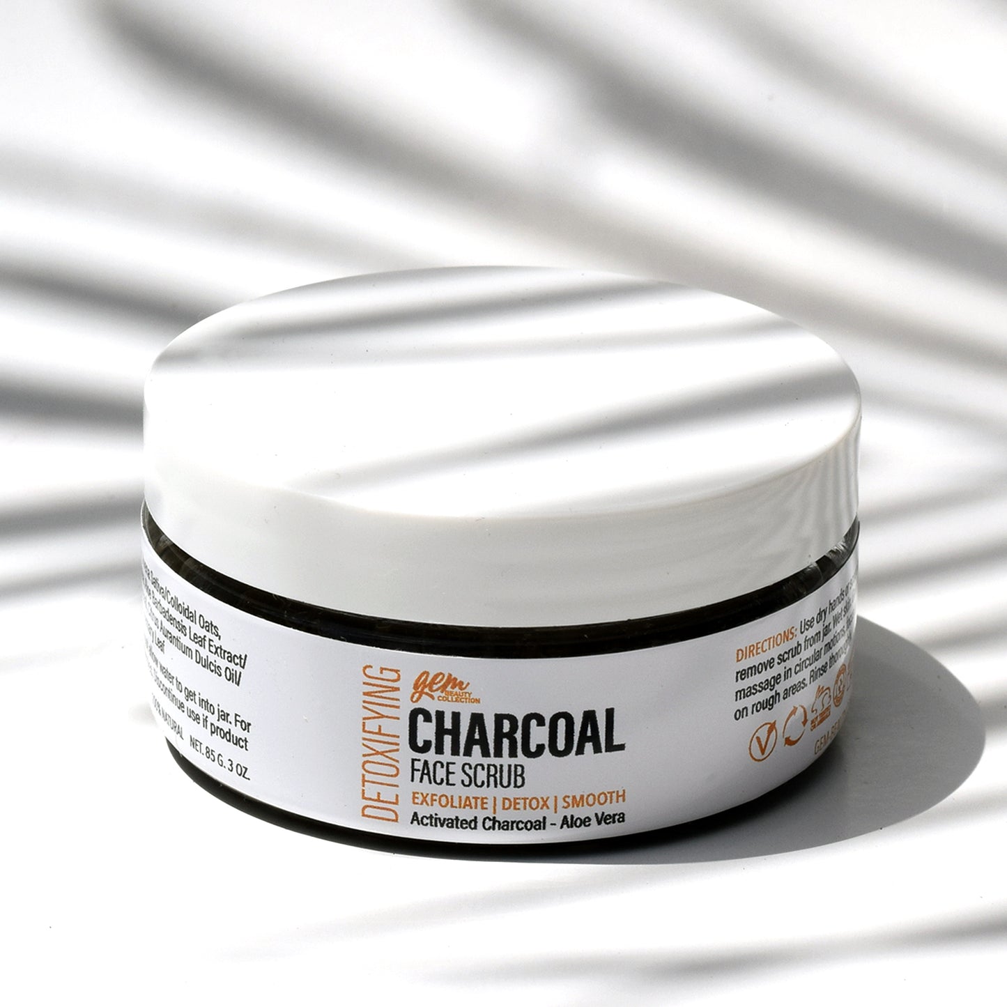 Detoxifying Charcoal Face Scrub - Gem Beauty Collection